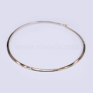 304 Stainless Steel Choker Necklaces, Rigid Necklaces, Real 18K Gold Plated, 5.31 inch(13.5cm)(NJEW-O094-07)