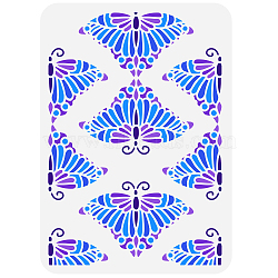 Plastic Drawing Painting Stencils Templates, for Painting on Scrapbook Fabric Tiles Floor Furniture Wood, Rectangle, Butterfly Farm, 29.7x21cm(DIY-WH0396-0139)