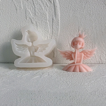 Angel & Fairy Candle Silicone Molds, For Scented Candle Making, Angel & Fairy, 8.5x8.5x2.5cm