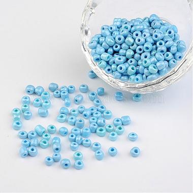 4mm LightCyan Glass Beads
