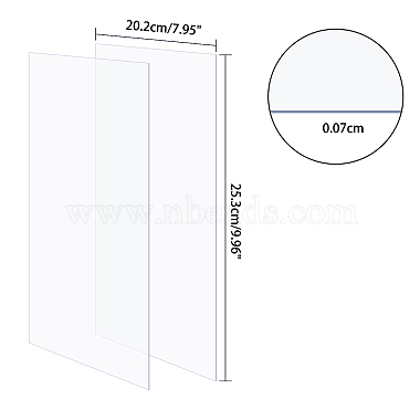 Transparent Acrylic for Picture Frame(DIY-WH0204-82D)-2