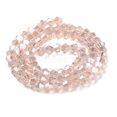 Transparent Electroplate Glass Beads Strands(GLAA-F029-4mm-A26)-2