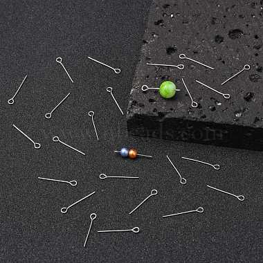 Stainless Steel Eye Pin Jewelry Findings(X-STAS-E013-0.6x20mm)-3