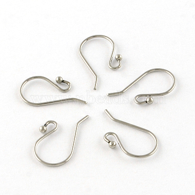 Tarnish Resistant 201 Stainless Steel Earring Hooks(STAS-R063-33)-2