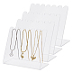 Transparent Acrylic Slant Back Necklace Display Stands(EDIS-WH0022-04B)-1