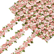 Elite 5Yards Flower Polyester Trim Ribbon(OCOR-PH0001-97F)-1