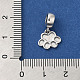 Rhodium Plated 925 Sterling Silver European Dangle Charms(STER-NH0001-15P)-3