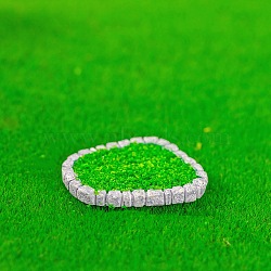 Resin Lawn Display Decoration, Micro Landscape Garden Decorations, Green, 48x37.5x5mm(RESI-G070-03J)