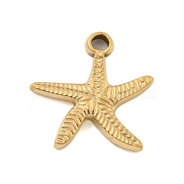 Real 14K Gold Plated Starfish 304 Stainless Steel Pendants