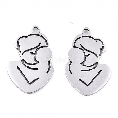 Non-Tarnish Mother's Day 201 Stainless Steel Pendants(X-STAS-S081-036)-2