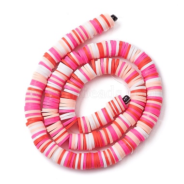 Handmade Polymer Clay Beads Strands(CLAY-R089-8mm-T034)-6