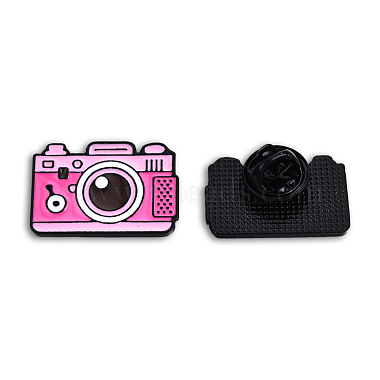 Hot Pink Alloy+Enamel Brooch