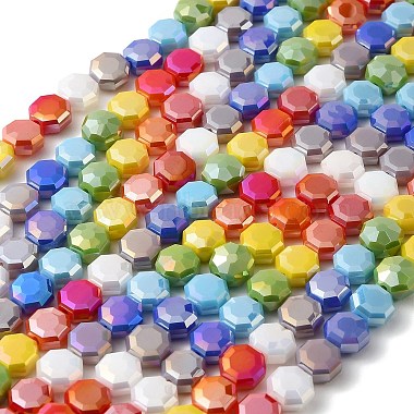 Electroplated Glass Beads Strands(EGLA-A048-01A)-2