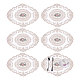 Polyester Flower Coasters(AJEW-WH0609-184)-1
