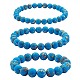 Ensemble de bracelets extensibles en perles rondes en jaspe impérial synthétique de taille 3 pièces 3(BJEW-SW00064-30)-1