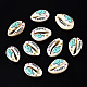 Printed Natural Cowrie Shell Beads(SSHEL-N032-29)-1