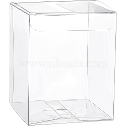 Transparent PVC Box, Candy Treat Gift Box, for Wedding Party Baby Shower Packing Box, Rectangle, Clear, 8x8x10cm(CON-WH0076-93A)