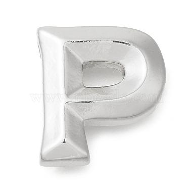 Platinum Letter P Brass Pendants