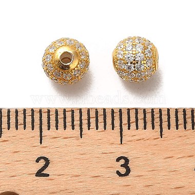 925 Sterling Silver Micro Pave Cubic Zirconia Beads(STER-H110-24A-01G)-3