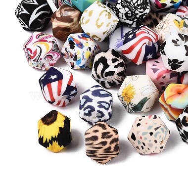 perles de silicone imprim&eacute;es(SIL-N006-17)-1