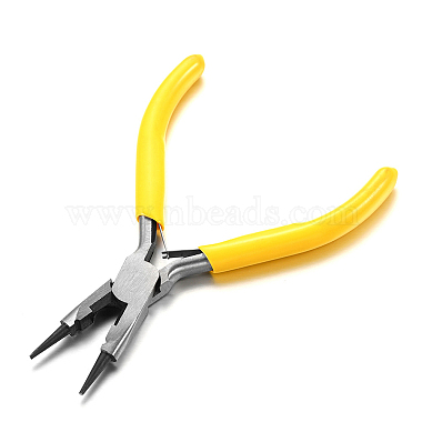 Yellow Carbon Steel Round Nose Pliers