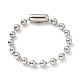 304 Stainless Steel Ball Chain Necklace & Bracelet Set(STAS-D181-02P-01B)-3