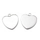 304 Stainless Steel Pendant Cabochons Settings for Fashion Jewelry(STAS-M283-01P-B)-2