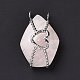 Natural Rose Quartz Pendants(G-C243-01P)-2