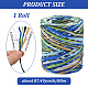Segment Dyed Raffia Paper Cords for DIY Craft(OCOR-WH20020-27B)-2