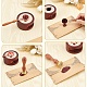 Brass Wax Seal Stamps with Rosewood Handle(AJEW-WH0412-0071)-3
