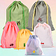 6Pcs 3 Sizes 2 Colors Polyethylene Waterproof Drawstring Storage Bags(ABAG-CN0001-47)-6