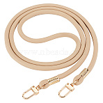 Universal Cell Phone Lanyard Crossbody Adjustable PU Leather Phone Lanyard, with Alloy Clasp, Antique White, 119cm(AJEW-WH0470-47A)