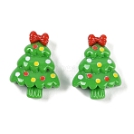 Christmas Opaque Resin Decoden Cabochons, Christmas Tree, 14x10.5x5mm(CRES-M036-03M)