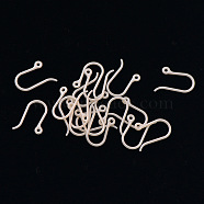 Plastic Earring Hooks, Ear Wire, with Horizontal Loop, Old Lace, 11x9x0.6mm, 22 Gauge, Hole: 0.9mm(KY-P006-C04)