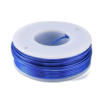 Round Aluminum Wire, Blue, 18 Gauge, 1mm, about 23m/roll