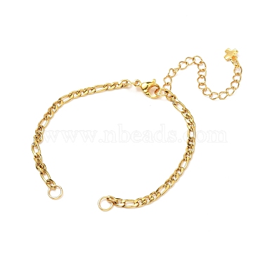 304 Stainless Steel Figaro Chains Bracelet Making(X-AJEW-JB01075)-2