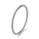 латунные круглые шарнирные браслеты с бисером и стойкой(BJEW-M039-05P)-1
