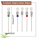 50Pcs 5 Colors Iron Head Pins(DIY-AB00032)-2