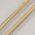 Mesh Tubing, Copper Net Thread Cord, for Jewerly Making, Golden, 7mm(AJEW-WH0348-380)
