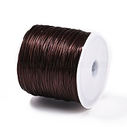 30M Elastic Crystal Thread, Jewelry Beading Cords, For Stretch Bracelet Making, Coconut Brown, 0.8mm, about 32.81 Yards(30m)/Roll(EW-G011-01S)