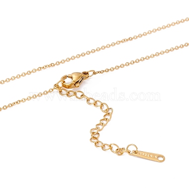 Hugging Human Infinity Love Pendant Necklace for Valentine's Day(NJEW-C005-01G)-4