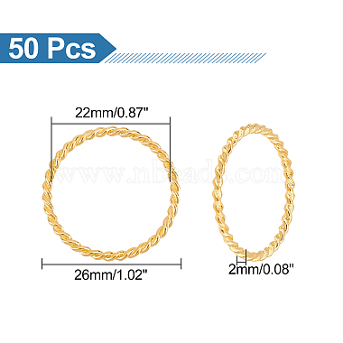 50Pcs Alloy Linking Rings(FIND-UN0002-01G)-3