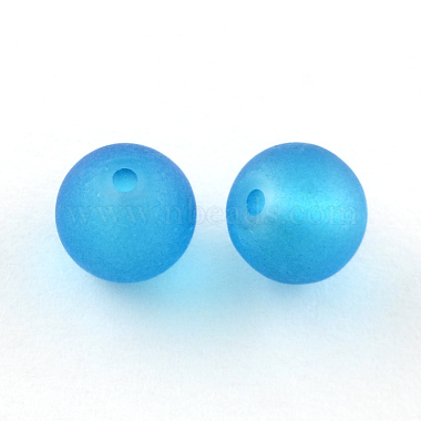 Transparent Frosted Glass Beads(FGLA-R001-4mm-M)-2