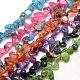 Natural Nuggets Crackle Agate Beads Strands(G-P032-M)-1