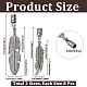 16Pcs 2 Styles Alloy Cord Ends(FIND-GF0009-76)-2