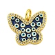 Brass Micro Pave Clear Cubic Zirconia Pendants(KK-R159-15G-01)-1