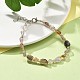 Natural Auralite Beads Bracelets for Women(BJEW-H623-02S-13)-2