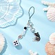 2Pcs Acrylic Gemtone Plastic Phone Hand Strap Chains(HJEW-JM03025-01)-2