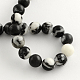 Rondes zébrées naturelle perles de jaspe brins(G-R253-12mm)-2
