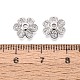 Brass Micro Pave Clear Cubic Zirconia Bead Caps(KK-Q071-07P-02)-3
